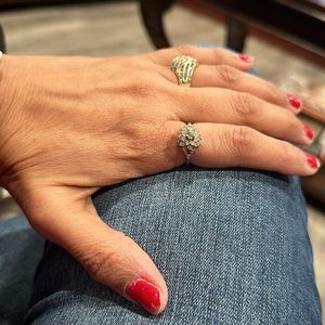 Silver 💍 ring 14kge esp